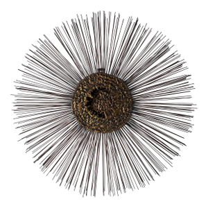 1970s Curtis Jere Style Brutalist Starburst Wall Sculpture
