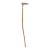 Antique English Country Walking Stick With Deer Antler and Silver Handle For Sale