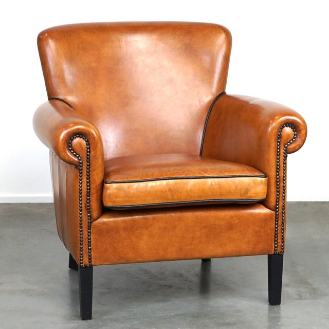 Club Chair in Sheepskin Leather For Sale - Image 11 of 11