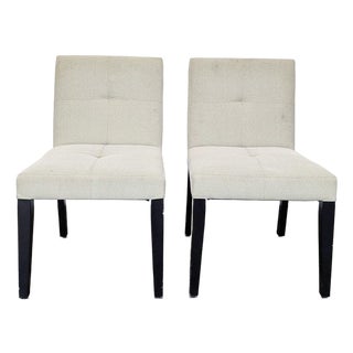 Pair of Crate & Barrel Dining Side Chairs For Sale