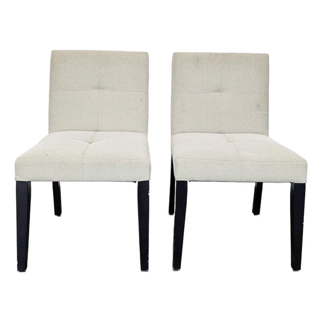 Pair of Crate & Barrel Dining Side Chairs For Sale