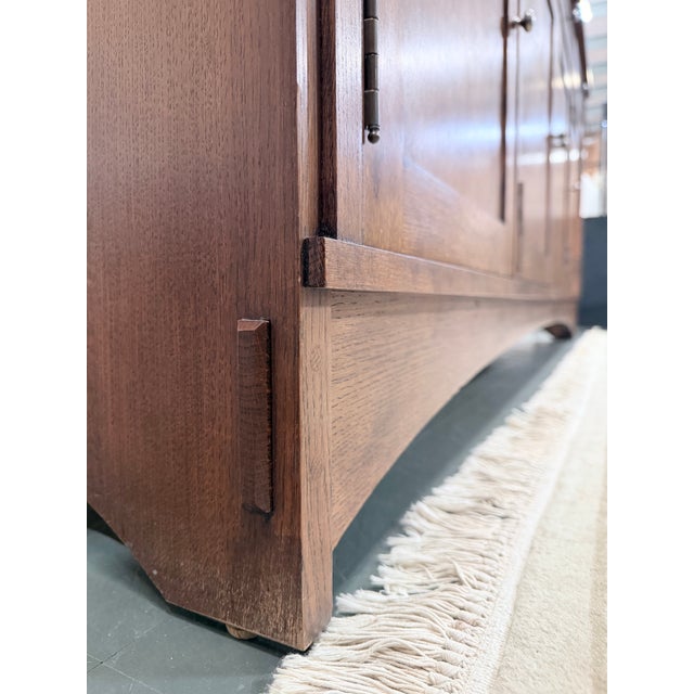 Late 20th Century Stickley Harvey Ellis Mission Oak Four Door Buffet Sideboard For Sale - Image 10 of 12