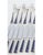 Talisman Blue Lacquer Cutlery Set from Christofle, Set of 24 For Sale - Image 3 of 9