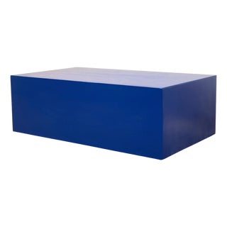 Cobalt Blue Mid Century Coffee Table For Sale