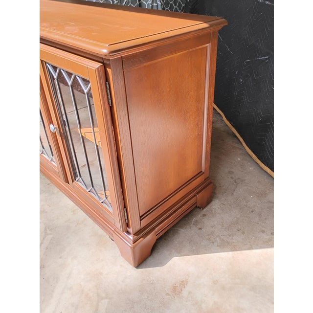 Late 20th Century Buffet Credenza Tv Stand Bookcase Sideboard For Sale - Image 4 of 10
