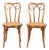 Pair of J & J Kohn Thonet Bentwood Cane Viennese Café Chairs For Sale