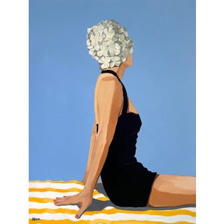 "Hydrangea" Original Modern Oil Painting, by Jennifer Hohlfelder For Sale