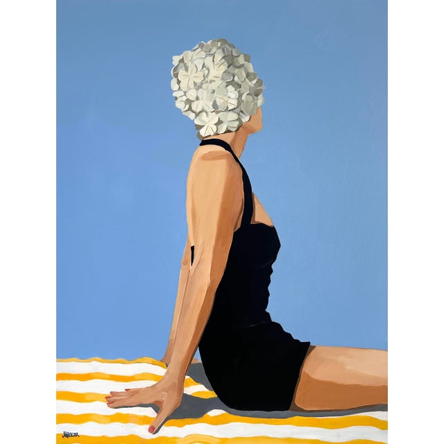 "Hydrangea" Original Modern Oil Painting, by Jennifer Hohlfelder For Sale