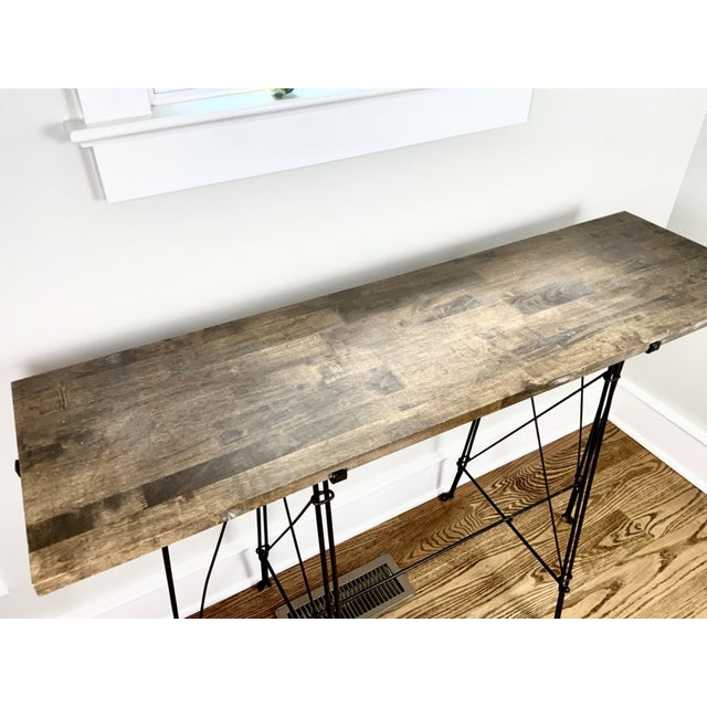 Industrial Vintage Industrial Style Console Table For Sale - Image 3 of 6