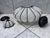 White Mid 20th Century Venetian Murano Latticino Caged Pendant Light For Sale - Image 8 of 9