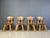 Vintage Brutalist Dutch Oak Dining Chairs, 1960s, Set of 4 For Sale - Image 4 of 5