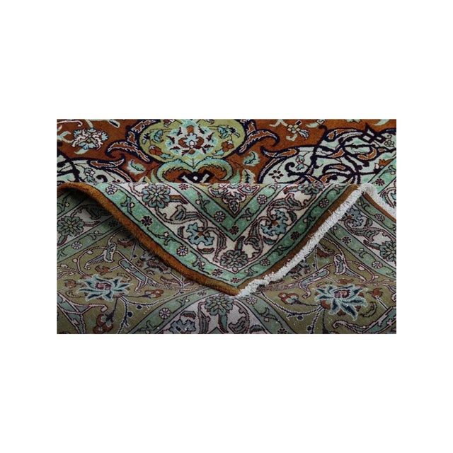 Traditional 1980s Old Persian Tabriz Masterpiece Rug 9’11” X 13’7″ For Sale - Image 3 of 4