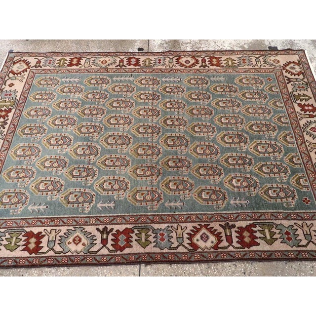 Mid 20th Century Galerie Shabab Collection Mid-20th Century Persian Malayer Accent Rug For Sale - Image 5 of 6