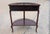 Authentic Late 19th-Century French Demilune Curio Cabinet in Mahogany With Ormolu Mounts, C. 1890 For Sale - Image 11 of 17