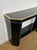 1970s 1970s Black and gold lacquered metal console signed by French designer Jean-Claude Mahey For Sale - Image 5 of 12