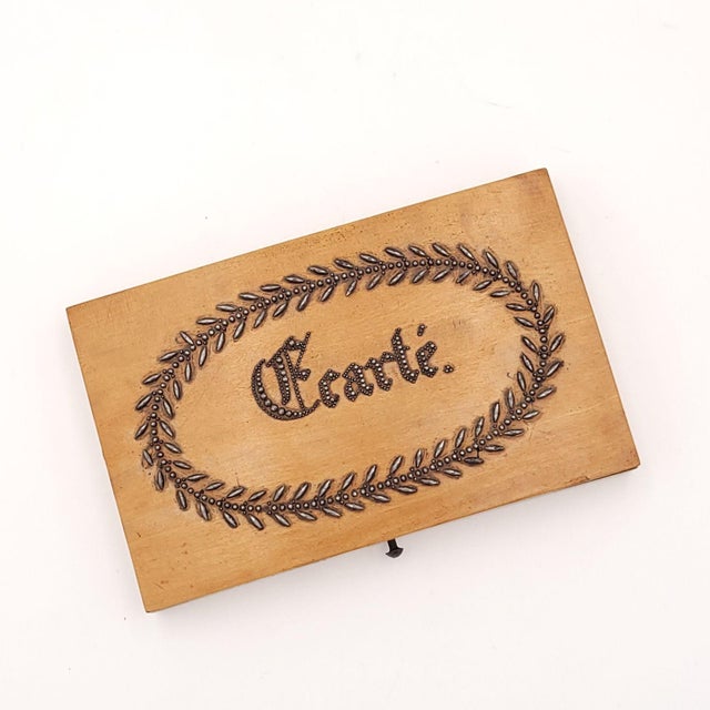 Vintage Deck of Pan Am Playing Cards in 19th-Century French Card Box For Sale In San Francisco - Image 6 of 8