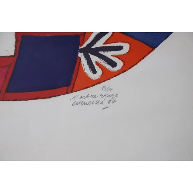 Lithography & Ceramic Wall Plate by Corneille, Set of 2 For Sale - Image 6 of 10