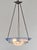 Charles Schneider Large French Art Deco Pendant Light by Le Verre Francais Schneider - 1930 Chandelier France For Sale - Image 4 of 14