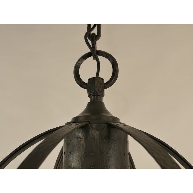 Viennese Wrought Iron Chandelier, Austria, 1900s For Sale - Image 17 of 18