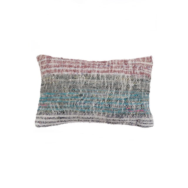 Striped Decorative Kilim Pillow Cover For Sale - Image 4 of 4