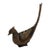 Mid Century Japanese Cast Iron Koro Bird Incense Burner Sculptural Pheasant For Sale