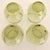 1970s Libbey Tempo Old Fashioned Glasses in Avocado Green, Set of 4 For Sale - Image 9 of 9