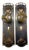 1900s Art Nouveau Interior Doorknobs & Doorplates - a Pair For Sale