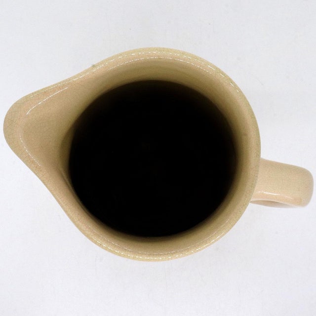 Pink American Frederick Rhead for Weller Pottery Jap Birdimal Crane Pitcher For Sale - Image 8 of 10