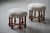 Mid-Century Danish Oak Stools with Shearling Lambswool Upholstery, 1950s, Set of 2 For Sale - Image 9 of 15