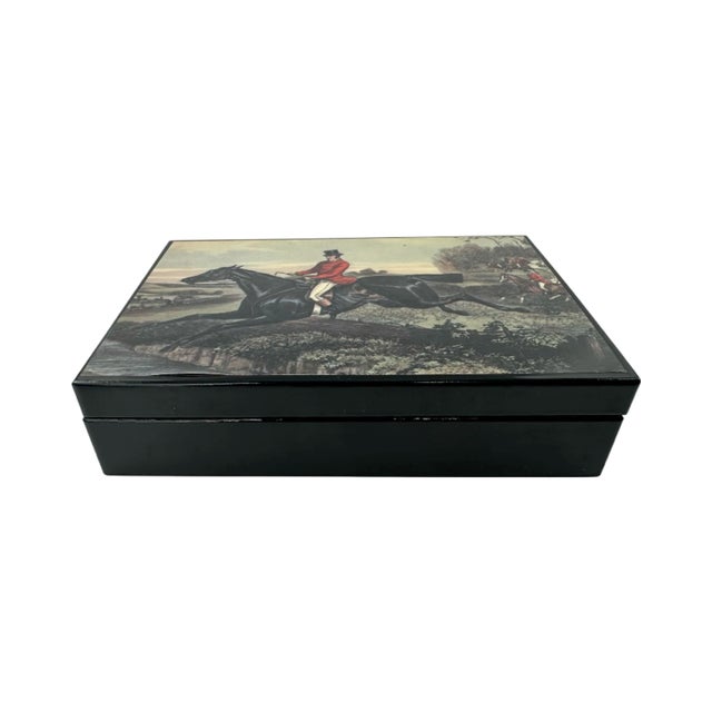 Wood Vintage Equestrian Congress Double Deck Playing Cards For Sale - Image 7 of 10