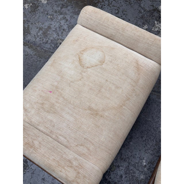 McGuire Furniture Tansen Lounge Chair + Ottoman For Sale In San Francisco - Image 6 of 12
