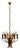 20th Century Italian Gilded Florentine Tole Wheat Sheaf Chandelier by Hans Kögl For Sale