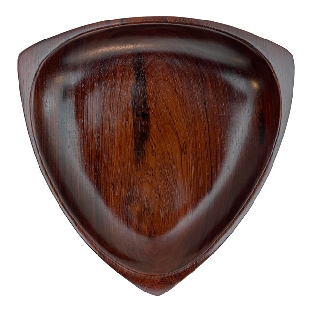 Brazilian Jacaranda Rosewood Bowl by Jac-Arte For Sale