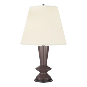 Thomas O'Brien for Visual Comfort Signature Collection Arpel Table Lamp in Elephant Gray with Natural Percale Shade