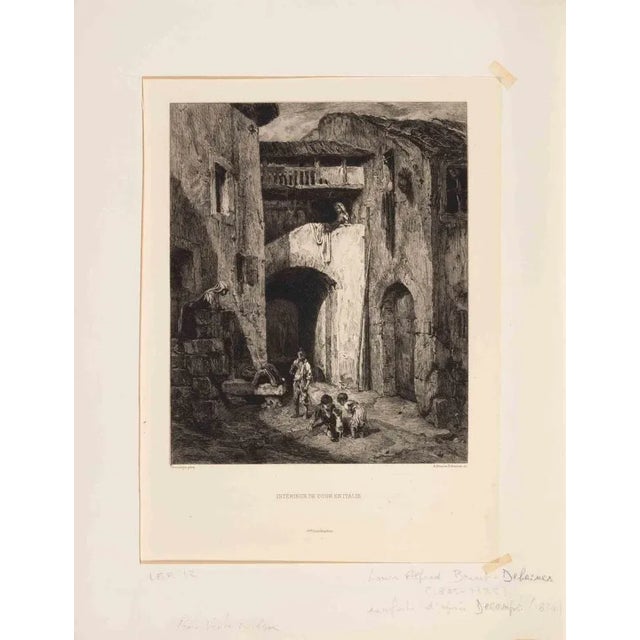 Etching realized by Brunet-Debaines in the late 19th Century after Decamps (1874). Not signed, as issued. Very good...