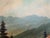Green Large VTG Alpine Mountain Landscape Oil Painting European Cabin Framed Signed For Sale - Image 8 of 15