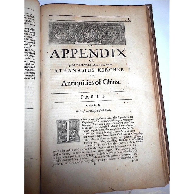 Illustration Antique 1669 First English Edition of "An Embassy From the East-India Company" - Very Rare For Sale - Image 3 of 13