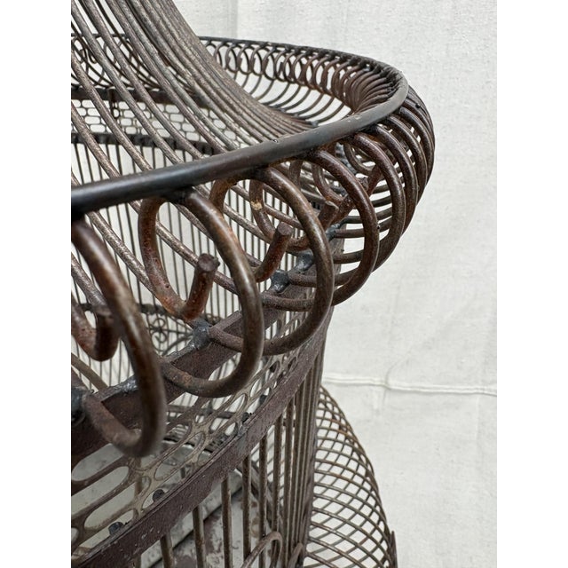Late 20th Century Late 20th Century Architectural Birdcage on Stand, 60"h For Sale - Image 5 of 8