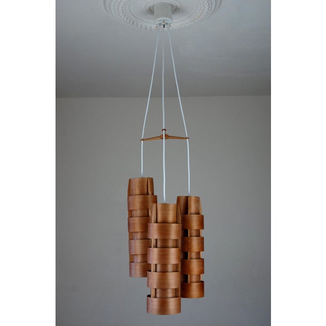 3-Light Pendant by Hans-Agne Jakobsson for AB Ellysett Markaryd, 1950s For Sale - Image 9 of 15