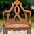 Vintage Boho Italian Fruitwood Venetian Style Cane Chair For Sale - Image 14 of 14