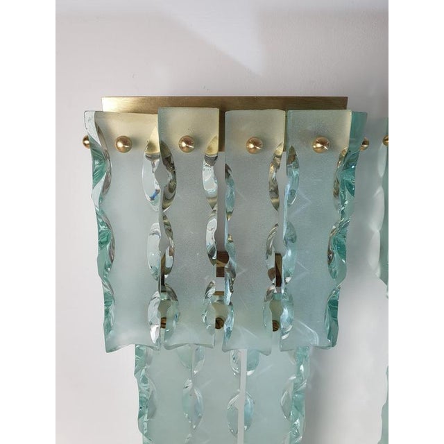 1960s Mid-Century Modern Murano Wall Sconces from Mazzega, Italy, 1960s, Set of 2 For Sale - Image 5 of 16