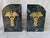 Vintage Medical Caduceus Green Italian Marble Heavy Bookends a Pair For Sale - Image 13 of 16