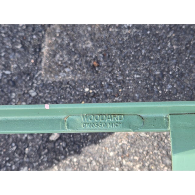 Green 1950s Woodard Outdoor Patio End Table Bases - Set of 2 For Sale - Image 8 of 8