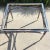 Gray Jansen Style Gun Metal End Table With Brass Mounts From Design Institute of America For Sale - Image 8 of 13