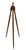A striking early 20th-century surveyor’s tripod, thoughtfully converted into a sculptural floor lamp. This piece retains...