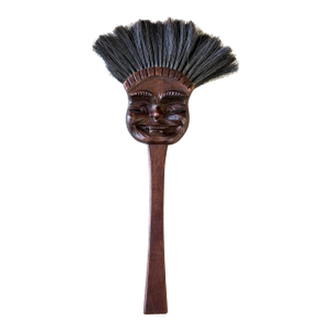 Folk Art Carved Wood Hearth Brush - Biltmore Estate Industries