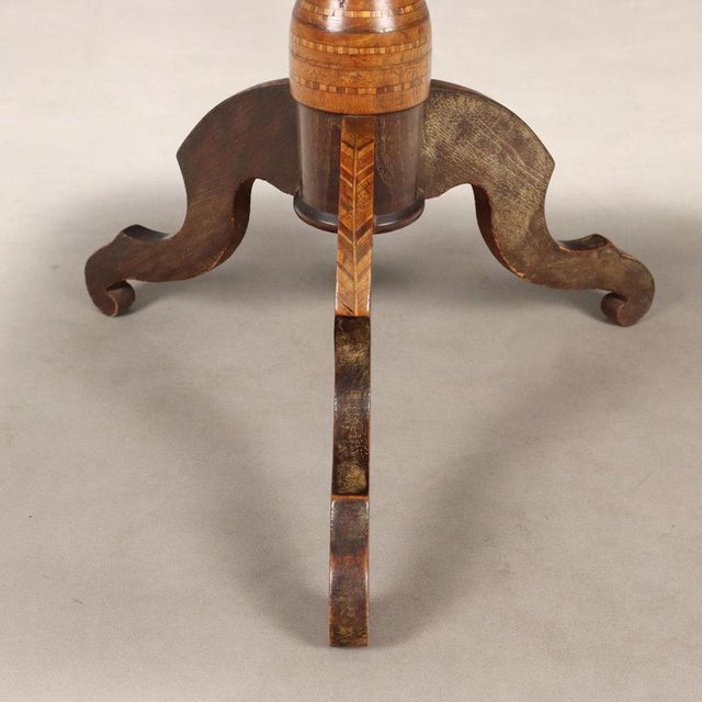 Brown Walnut and Mahogany Coffee Table For Sale - Image 8 of 10