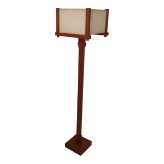 1960s Custom Made Teak Floor Lamp in the Style of Nakashima For Sale