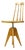 Mid-Century Piano Swivel Stool with Backrest, Former Czechoslovakia, 1960s For Sale