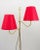 Gold Mid-Century Brass Floor Lamp with 2 Arms attributed to Josef Frank, Austria, 1950s For Sale - Image 8 of 11